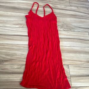 US 6 boohoo red tank mini dress
